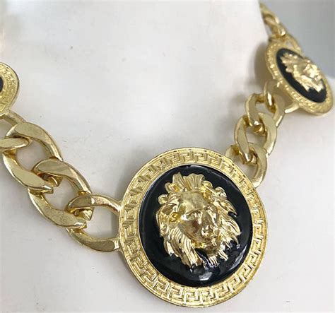 versace jewellery information|authentic versace lion necklace.